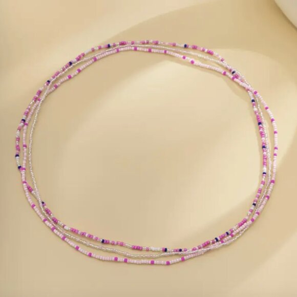 Beaded 3pc Layered Waist Body Jewelry - Picture 5 of 8